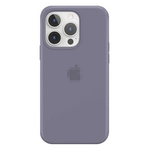 Silicone Case FULL iPhone 15 Lavander gray 1674-43 фото