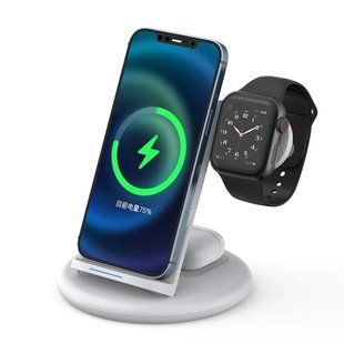 Бездротовий зарядний пристрій WiWU Power Air 3in1 Wireless Charger White 2075-0 фото