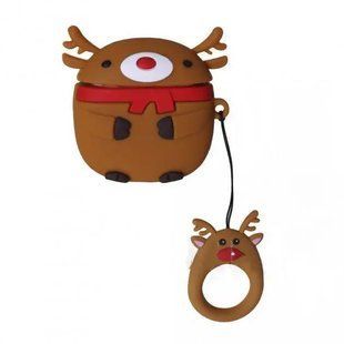 Чохол 3D для AirPods 1/2 Christmas deer 1915-1 фото