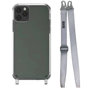 Чохол Armored з ремінцем Crossbody для iPhone 13 mini Silver 2124-17 фото