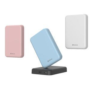 Павер банк DEVIA 20W MagSafe 5000mah pink sand 549-2 фото