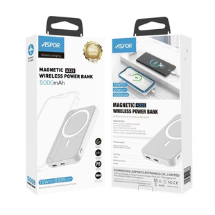 Power Bank ASPOR A325MagSafe 5000mah Black 2149-0 фото
