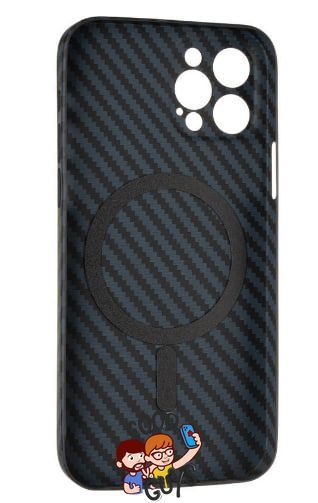 Чохол Carbon case MagSafe для iPhone 13 Pro Blue 1623-1 фото