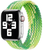 Ремінець нейлоновий Braided Solo Loop 42,44,45,46mm(10,11S),49mm(ultra 1-3S)Rainbow Green 1170-25 фото