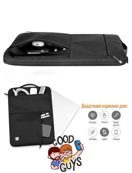 Чохол-сумка WIWU для ноутбуку 13"/14" Alpha Slim Sleeve Series Gray 2610-1 фото
