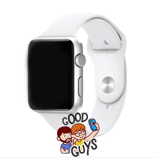Ремінець Apple Watch Silicone 42,44,45,46mm(10,11S),49mm(ultra 1-3S)White 276-8 фото
