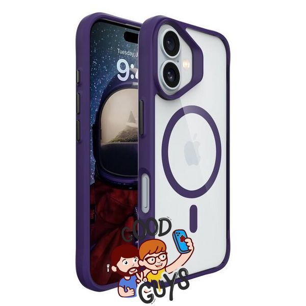 Чохол Crystal Guard with Mag Safe для iPhone 16 Plus Deep Purple 2543-2 фото