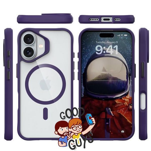 Чохол Crystal Guard with Mag Safe для iPhone 16 Plus Deep Purple 2543-2 фото