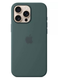 Чохол Silicone Case 1:1 з закритою кнопкою камери для iPhone 16 Pro Max Lake Green 2753-3 фото