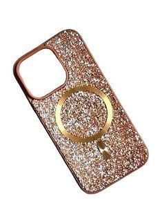 Чохол TPU Swarovski MagSafe для iPhone 13 Gold 3141-3 фото