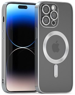Чохол Shining with MagSafe на iPhone 12 Pro Silver 354-8 фото