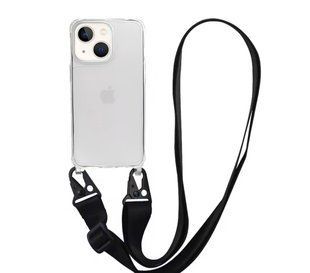 Чохол Armored з ремінцем Crossbody для iPhone 15 Black 1820-1 фото