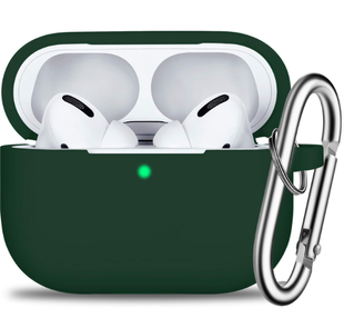 Чохол з мікрофіброю для AirPods Pro 3gen. Forest Green 4074-20 фото