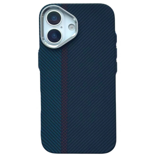 Чохол Carbon Pattern MagSafe для iPhone 17 Air Black-Blue 4049-6 фото