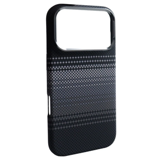 Чохол Carbon Pattern MagSafe для iPhone 17 Pro Max Gray Gradient 4048-12 фото