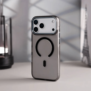 Чохол Silver Shield Magsafe 17 Pro Max Transparent Black 4044-0 фото