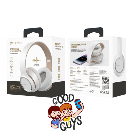 Безпровідні навушники Devia Kinton Series - Wireless Headset V2 - White 2291-1 фото