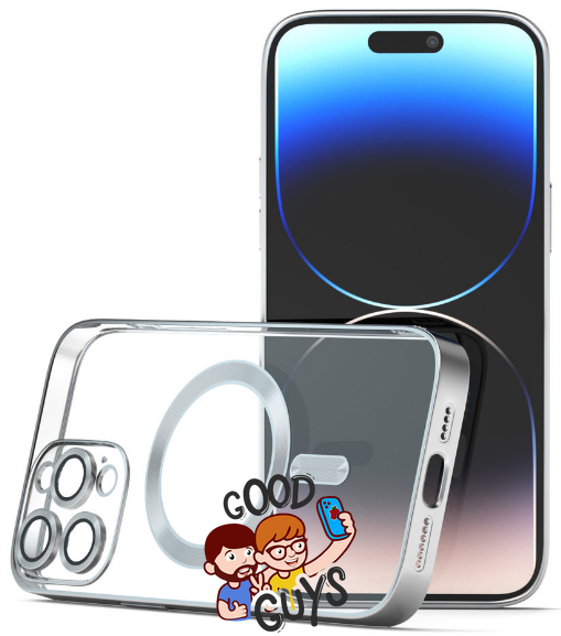 Чохол Shining with MagSafe на iPhone 13 Pro Max Silver 359-8 фото