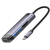 Адаптер Mcdodo [HU-7740] 6in1 USB-C to 2xUSB3.0+HDMI+SD/MicroSD+PD 100W Gray 4335-0 фото