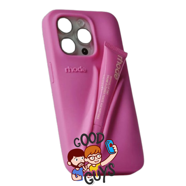 Чохол Lipstick case Rhode з місцем для блиску для iPhone 17 Pro (блиск у комплекті) Rose 4142-9 фото