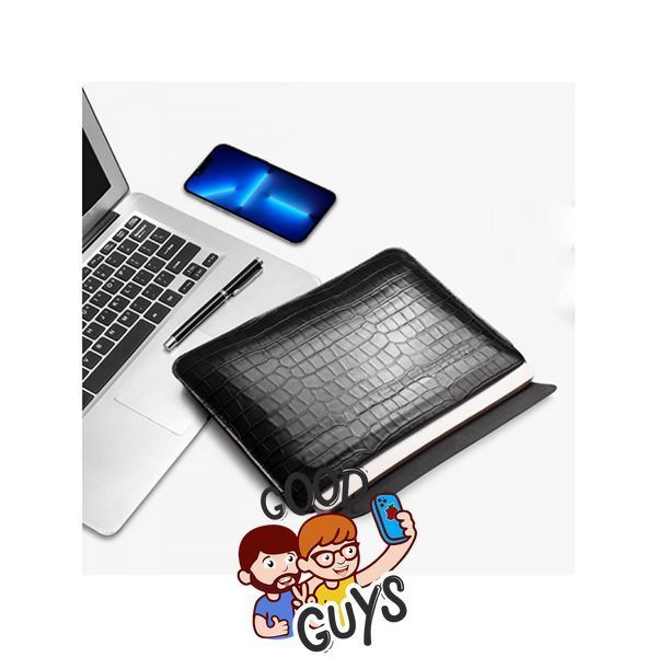 Конверт шкіряний WIWU Skin Croco Geniunie Leather Sleeve Series для MacBook Pro/Air 13" Black 2221-0 фото