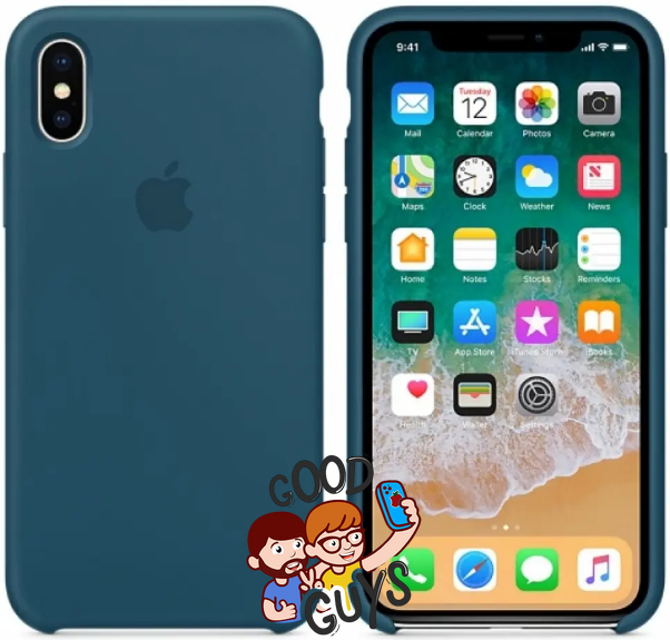 Silicone Case FULL iPhone X,Xs Cosmos blue 114-19 фото
