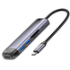 Адаптер Mcdodo [HU-7740] 6in1 USB-C to 2xUSB3.0+HDMI+SD/MicroSD+PD 100W Gray 4335-0 фото 1