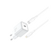 Комплект Senteo Z-16C Set Fast Charger 30W (USB-C + USB-C кабель) White 3175-1 фото 2