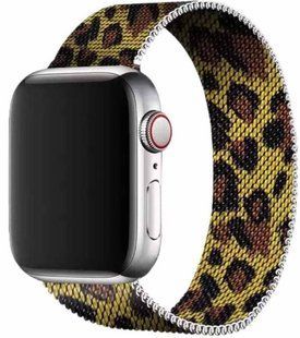 Ремінець Milanese Loop Apple Watch Magnetic 42,44,45,46,49mm Leopard 278-45 фото