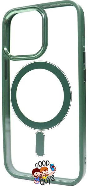 Чохол Crystal Guard with Mag Safe для iPhone 15 Plus Dark green 1629-2 фото