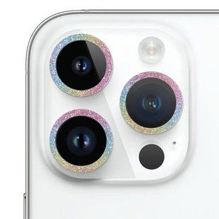 Скло (лінзи) для камери Diamonds Lens для iPhone 16Pro/16 Pro Max Rainbow 2499-8 фото