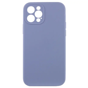 Чохол Silicone case Full + Camera NO LOGO iPhone 12 Pro Max Lavander Gray 4210-5 фото