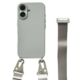 Чохол силіконовий з ремінцем Crossbody для iPhone 17 Stone 4251-0 фото