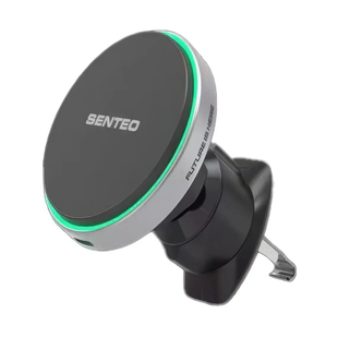 Магнітний автомобільний тримач Senteo M2 Qi2 Magnetic Wireless 15W Silver 4511-0 фото
