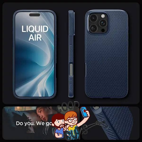 Чохол Spigen Liquid Air with MagSafe для iPhone 16 Pro Black 2591-0 фото