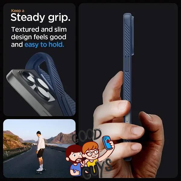 Чохол Spigen Liquid Air with MagSafe для iPhone 16 Pro Black 2591-0 фото