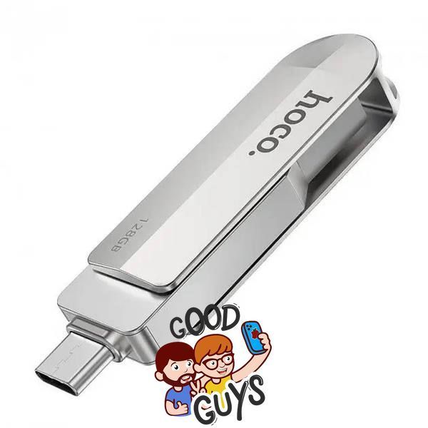 Флеш-накопичувач USB-A/C HOCO UD10 Wise Type-C-USB flash drive 128Gb Silver 2802-3 фото