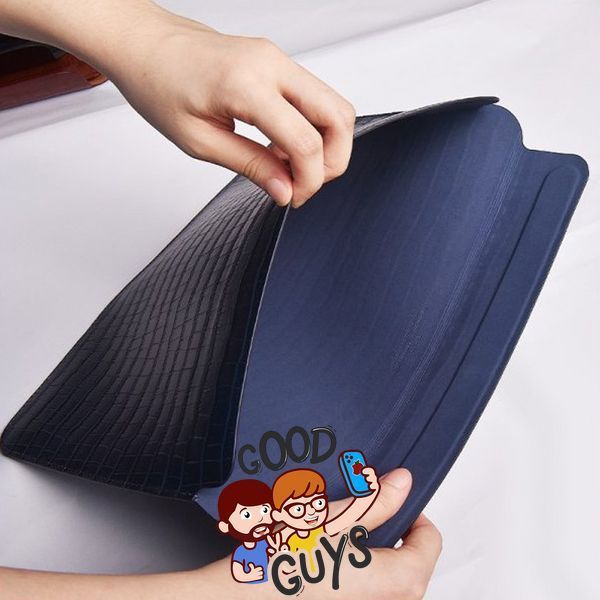 Конверт шкіряний WIWU Skin Croco Geniunie Leather Sleeve Series для MacBook Pro/Air 13" Blue 2221-1 фото