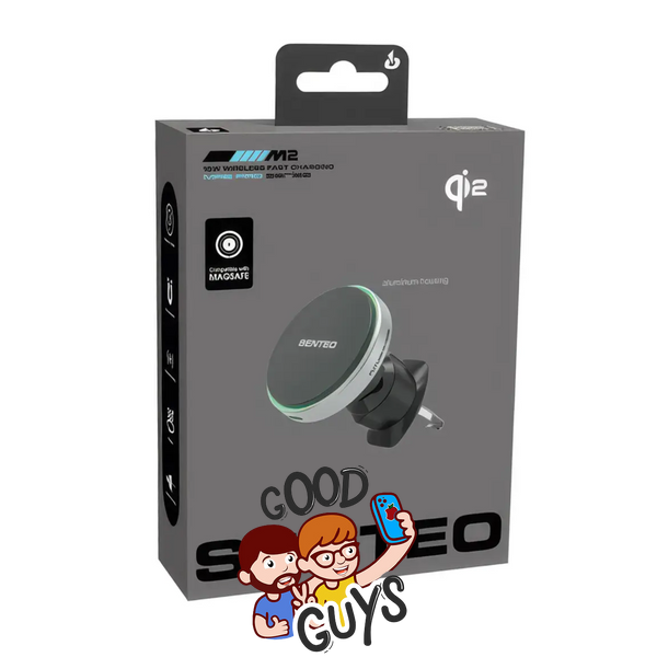 Магнітний автомобільний тримач Senteo M2 Qi2 Magnetic Wireless 15W Silver 4511-0 фото
