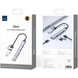 Адаптер WIWU [Wi-HB003] ZOLO 5in1 USB-C/USB3.0 to 2xUSB2.0+USB3.0+SD/MicroSD Gray 4336-0 фото 4