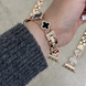 Ремінець Apple Watch Van Cleef 42,44,45,46mm(10,11S),49mm(ultra 1-3S) Black-Rose Gold 4543-2 фото 2