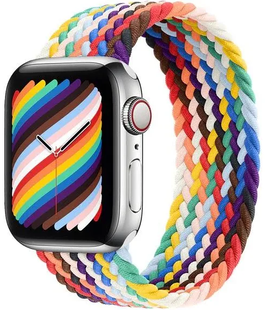 Ремінець нейлоновий Braided Solo Loop 38mm,40mm,41mm,42mm(10,11S)Rainbow 1171-11 фото