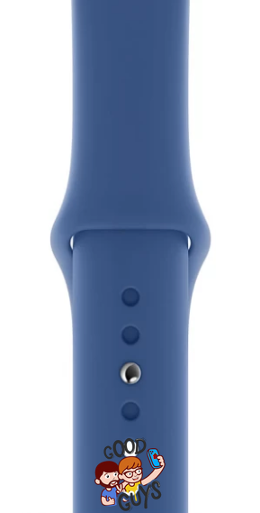 Ремінець Apple Watch Silicone 42,44,45,46mm(10,11S),49mm(ultra 1-3S)Cowboy blue 276-37 фото