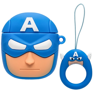 Чохол 3D для AirPods 1/2 Captain America 1391-19 фото