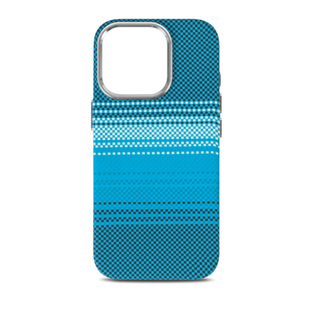 Чохол Carbon Pattern MagSafe для iPhone 17 Blue 4046-12 фото