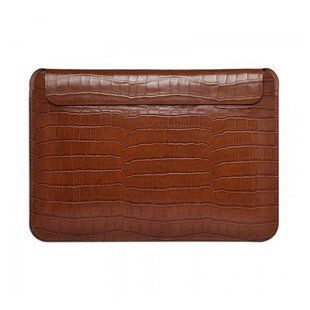 Конверт шкіряний WIWU Skin Croco Geniunie Leather Sleeve Series для MacBook Pro/Air 13" Brown 2221-2 фото