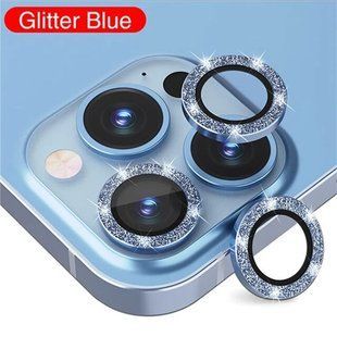 Скло (лінзи) для камери Diamonds Lens для iPhone 16/16 Plus /17 Dark blue 2498-0 фото