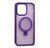 Чохол Crystal Matt з підставкою MagSafe iPhone 16 Deep Purple 2952-5 фото