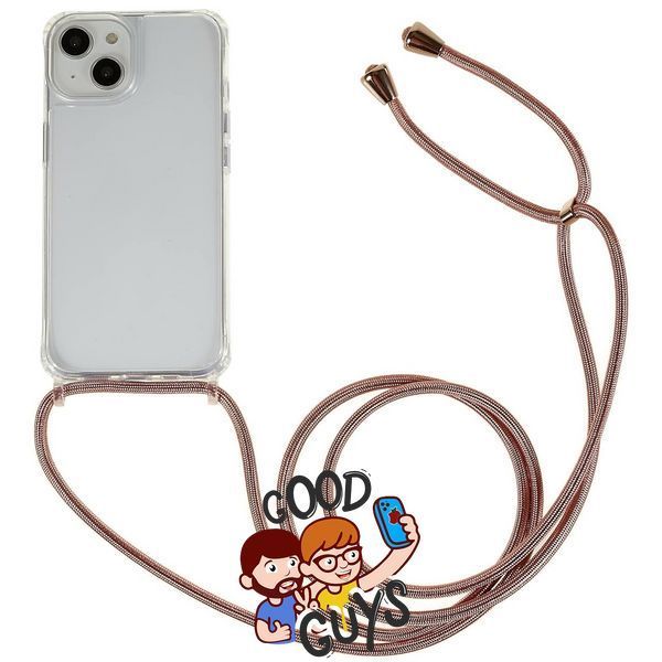 Чохол прозорий протиударний з шнурком iPhone 13 Pro Beige 1213-4 фото