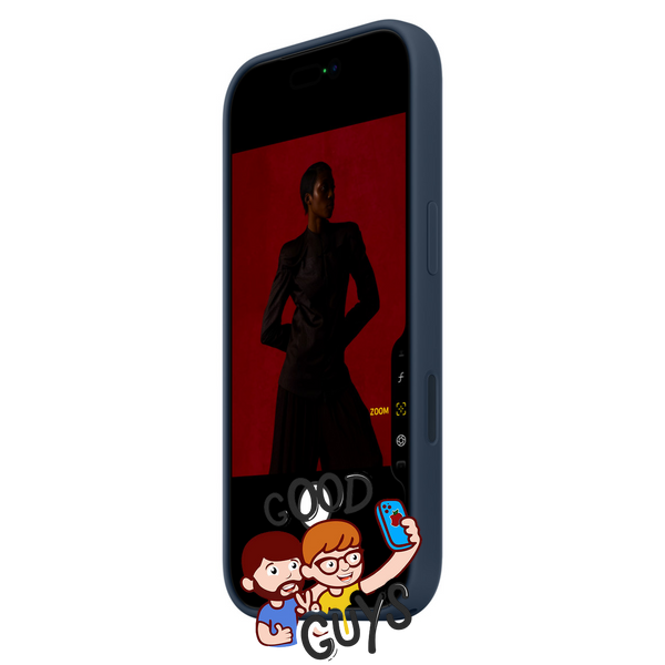 Чохол Silicone Case 1:1 з закритою кнопкою камери для iPhone 17 Air Midnight 4117-1 фото